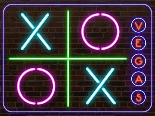Jeu Morpion Vegas: Le Jeu de Tic Tac Toe aux Néons Étincelants