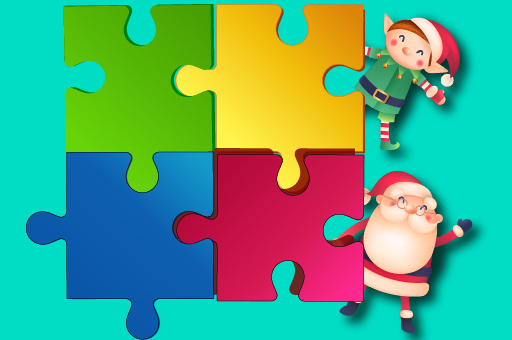 Jeu Puzzle de Noël Magique - Jeux de Pièces Festifs