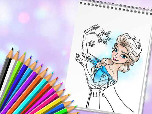 Jeu Le Livre Magique de Coloriage des Princesses