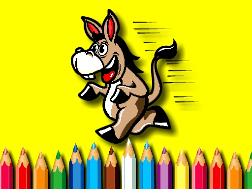 Jeu Livre de Coloriage Ânes BTS