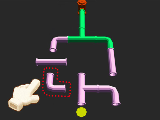 Jeu Tuyaux 3D: Sauvez la Fleur Assoiffée