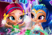 Jeu Shimmer et Shine nettoient le Dressing